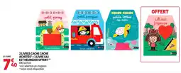 Auchan Direct 2 livres cache cache achetés = 1 livre lili est heureuse offert offre