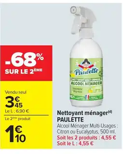 Carrefour PAULETTE Nettoyant ménager offre
