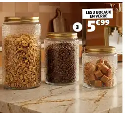 GiFi Les 3 bocaux en verre offre