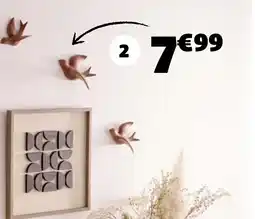 GiFi Décoration 3 oiseaux offre