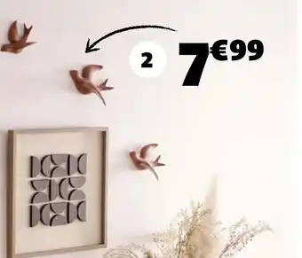 Décoration 3 oiseaux