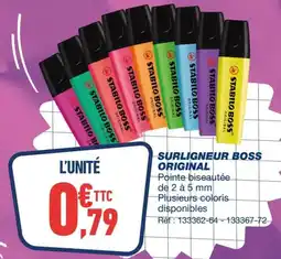 Bureau Vallée Surligneur boss original offre