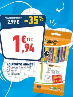 Bureau Vallée 10 porte mines offre