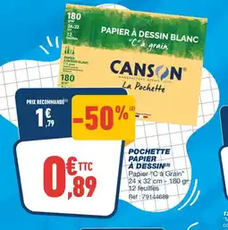 Bureau Vallée Pochette papier à dessin offre