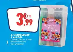 Bureau Vallée 24 marqueurs à alcool offre