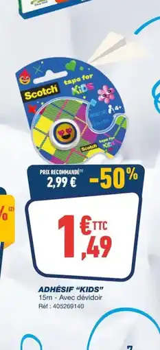 Bureau Vallée Adhésif kids offre