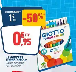 Bureau Vallée 12 feutres turbo color offre