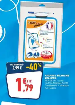 Bureau Vallée VELLEDA Ardoise blanche offre