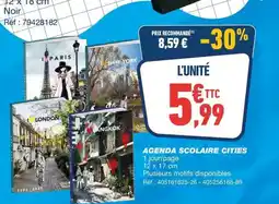 Bureau Vallée Agenda scolaire cities offre