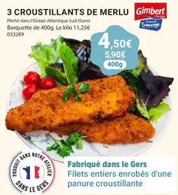 Gel 2000 Gimbert Océan 3 Croustillants de Merlu offre