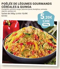 Gel 2000 Poêlée de légumes gourmands céréales & quinoa offre
