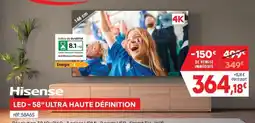 Pro&Cie Hisense LED - 58" ULTRA HAUTE DÉFINITION offre
