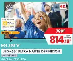 Pro&Cie SONY LED - 65" ULTRA HAUTE DÉFINITION offre