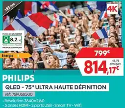 Pro&Cie Philips qled - 75" ultra haute définition offre