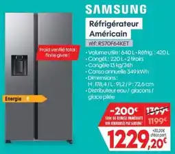 Pro&Cie SAMSUNG Réfrigérateur Américain offre