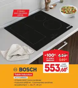 Pro&Cie Bosch table induction offre