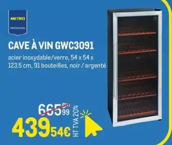 METRO CAVE À VIN GWC3091