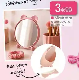 Kandy Miroir chat avec peigne offre
