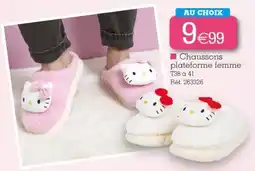 Kandy Hello Kitty Chaussons plateforme femme offre