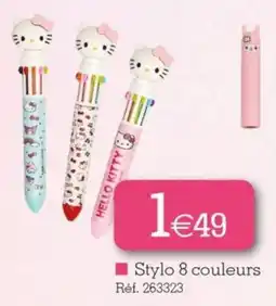 Kandy Hello Kitty Stylo 8 couleurs offre