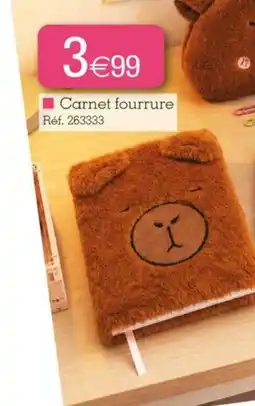 Kandy Carnet fourrure offre
