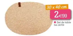 Kandy Set de table offre