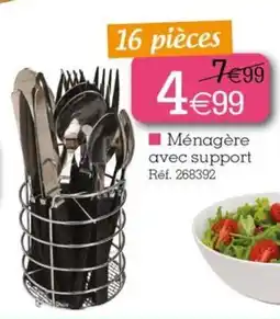 Kandy Ménagère avec support offre