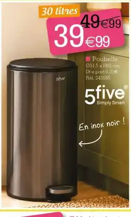 Kandy 5five Poubelle offre