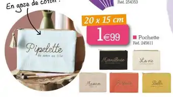 Pipelette Pochette