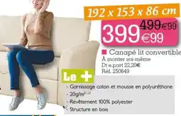 Kandy Canapé lit convertible offre