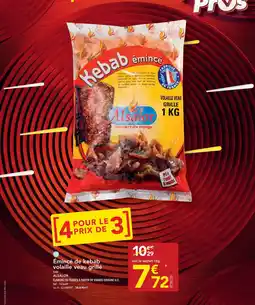 METRO Émincé de kebab vollaile veau grille offre