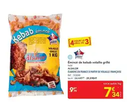 METRO Alsálor Émincé de kebab volaille grillé offre