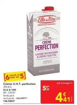 METRO ELLE & VIRE Crème perfection offre