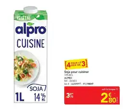 METRO ALPRO Soja pour cuisiner offre