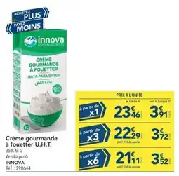 METRO INNOVA Crème gourmande à fouetter offre
