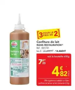 METRO Rians Confiture de lait offre