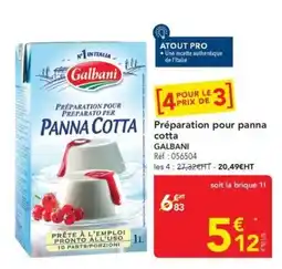 METRO Galbani Panna Cotta offre