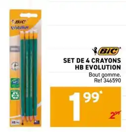 Trafic BIC SET DE 4 CRAYONS HB EVOLUTION offre