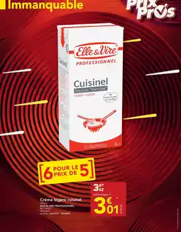 METRO Elle & Vire creme legere cuisinel offre