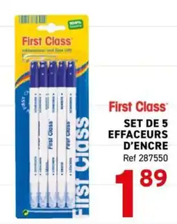 Trafic First Class effaceurs d'encre offre