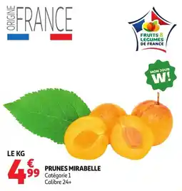 Auchan PRUNES MIRABELLE offre