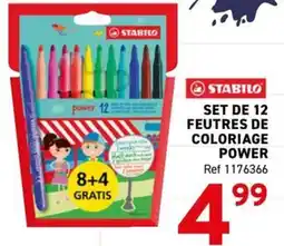 Trafic STABILO FEUTRES DE COLORIAGE POWER offre