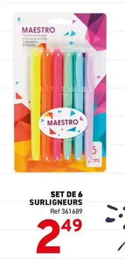 Trafic Maestro set de surligneurs offre