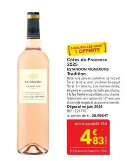 METRO ESTANDON Tradition offre