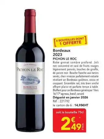 PICHON LE ROC Bordeaux