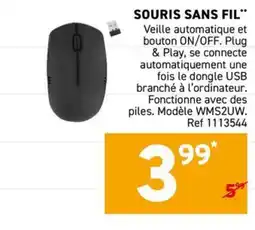 Trafic SOURIS SANS FIL offre