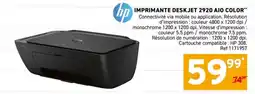 Trafic HP IMPRIMANTE DESKJET 2920 AIO COLOR offre