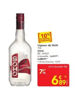 METRO SOHO Liqueur de litchi offre