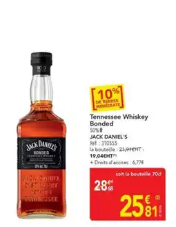 METRO JACK DANIEL'S Tennessee Whiskey Bonded offre