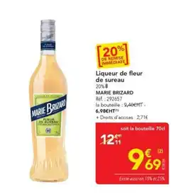 METRO MARIE BRIZARD Liqueur de fleur de sureau offre